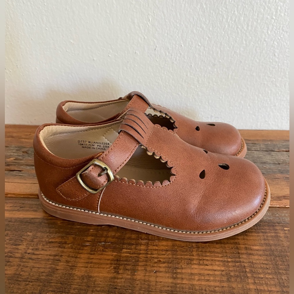 Classic Brown Kids Dress Mary Jane Shoes